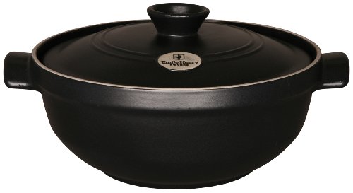 Emile Henry EH714574 Risottotopf Ø 28 cm,  3,6 L, Noir-Flame